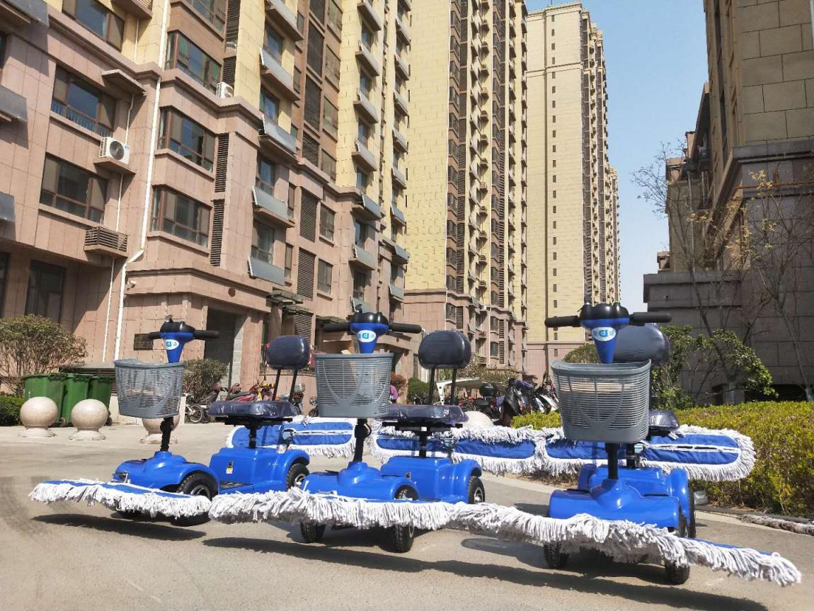 小區(qū)物業(yè)購買塵推車DJ301案例