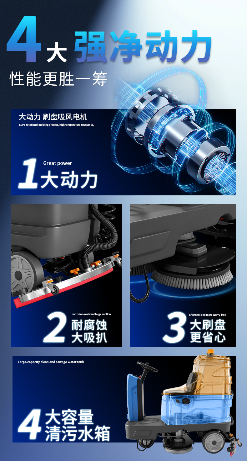 鼎潔盛世駕駛式洗地機JM85M13